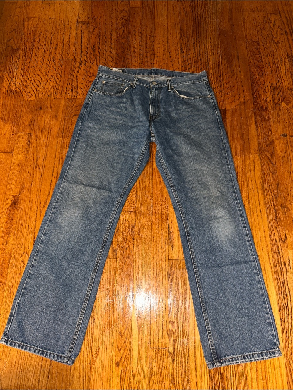 Levi's Straight-Leg Blue Denim Jeans